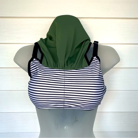 Zaful Green Ruched Sleeveless Bikini NWOT SIZE small - Picture 3 of 6